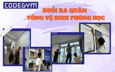 CodeGym-er tham gia ngày hội “Vệ sinh phòng học” tại CodeGym Huế
